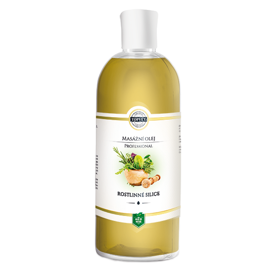 Rostlinné silice masážní olej 500 ml - Topvet