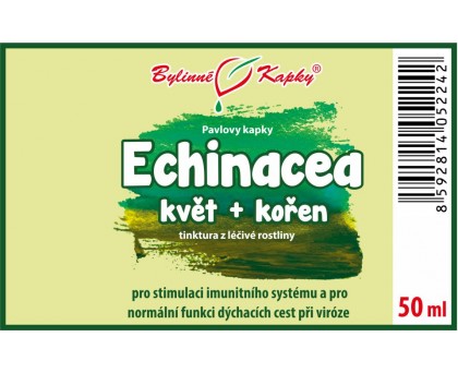 Echinacea (třapatka) kvetoucí nať + kořen tinktura 50 ml - Bylinné Kapky
