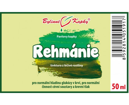 Rehmánie tinktura 50 ml - Bylinné Kapky