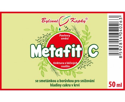 Metafit C (cukrovka) tinktura 50 ml - Bylinné Kapky