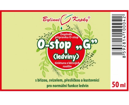 O-stop "G" - ledviny tinktura 50 ml - Bylinné Kapky