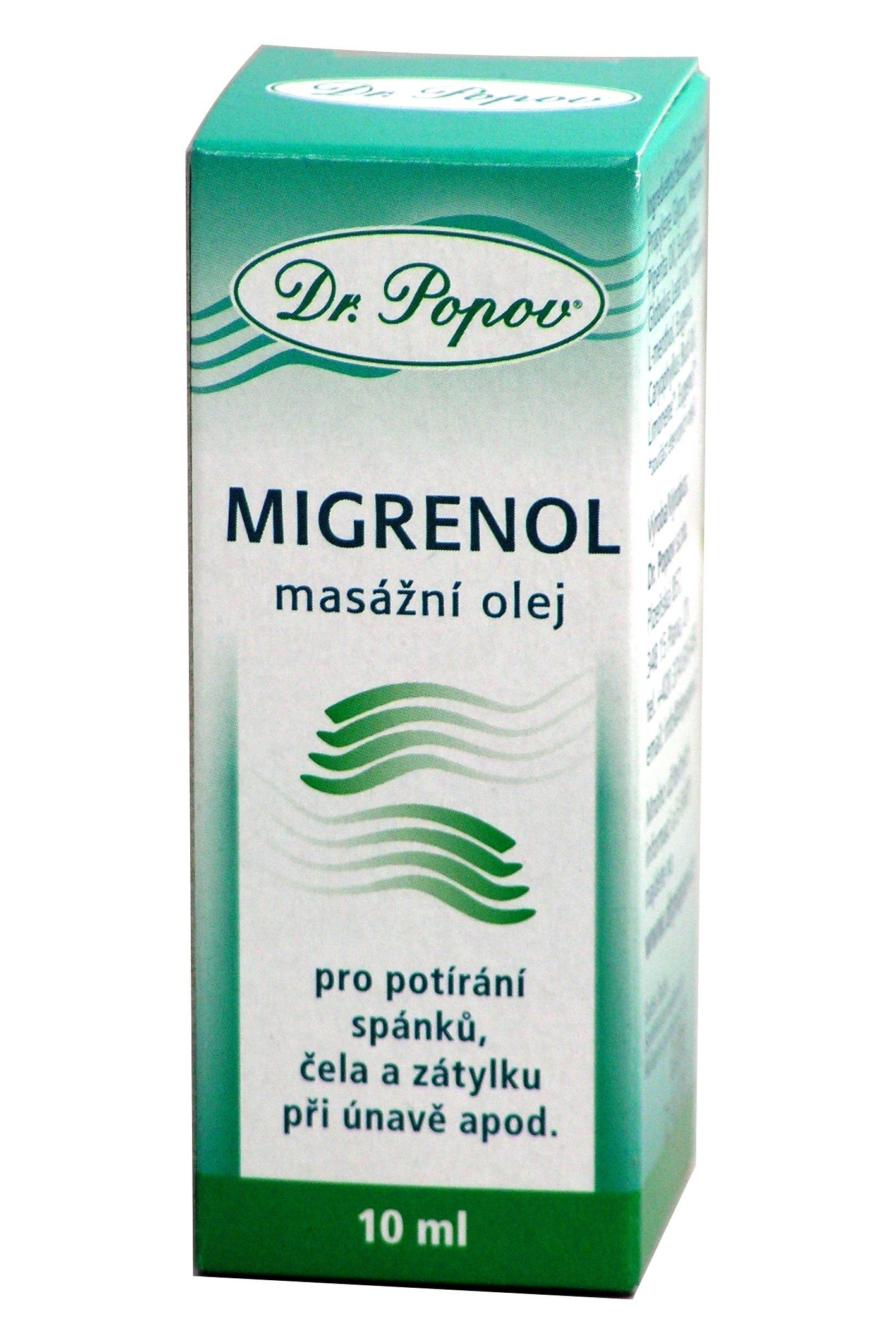 Migrenol masážní olej 10 ml Dr.Popov | Bylinky medy tinktury přírodní
