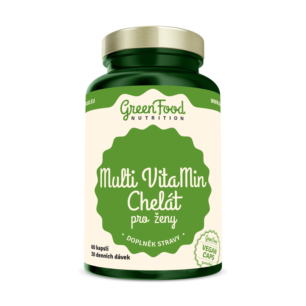 Multi VitaMin Chelát pro ženy 90 kapslí - GreenFood