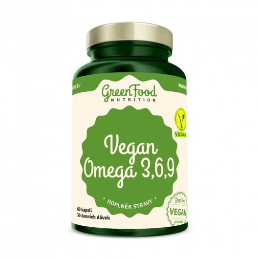 Vegan Omega 3,6,9 60 kapslí - GreenFood