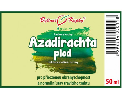 Azadirachta plod (Nimba, Neem) tinktura 50 ml - Bylinné Kapky
