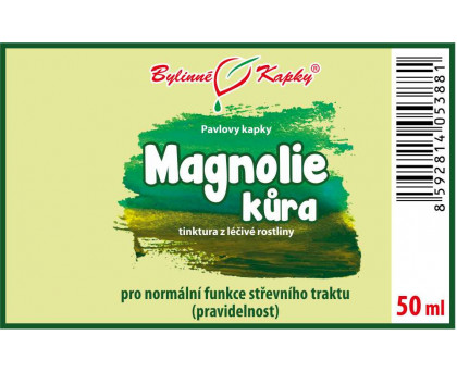 Magnolie kůra tinktura 50 ml - Bylinné Kapky