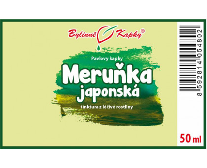 Meruňka japonská tinktura 50 ml - Bylinné Kapky