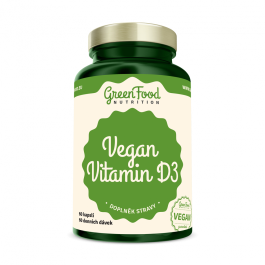 Vegan Vitamin D3 90 kapslí - GreenFood