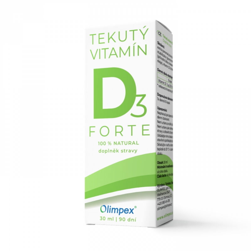 Tekutý vitamín D3 forte 30 ml - OLIMPEX 
