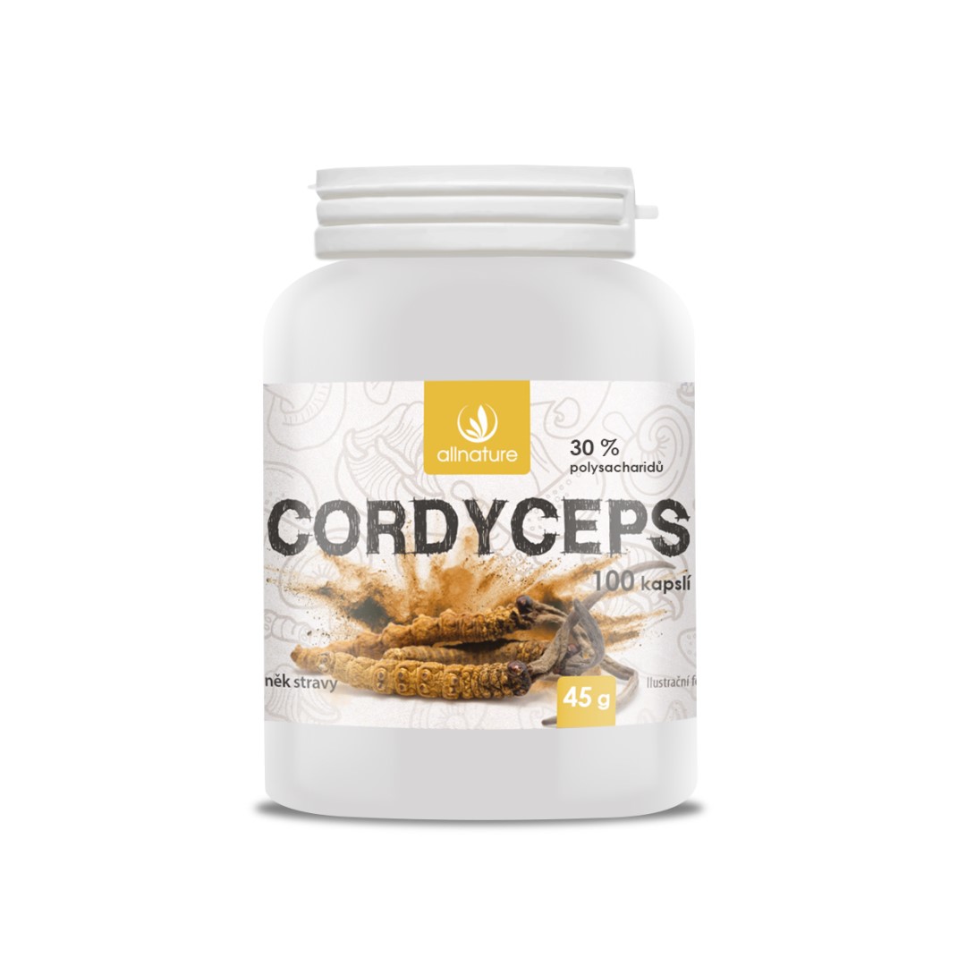 Cordyceps kapsle 100 cps. 45g - Allnature