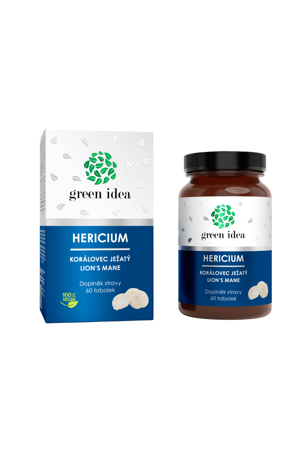 Hericium - Korálovec ježatý 60tobol. - Green idea