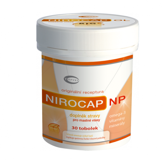 NIROCAP NP pro mastné vlasy 30 tobolek - Topvet