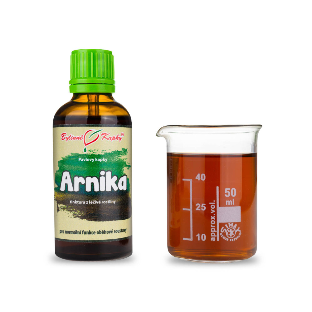 Arnika (prha) tinktura 50 ml - Bylinné Kapky