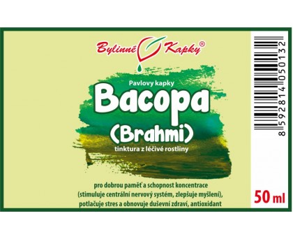 Bakopa (Bacopa - Bráhmí) tinktura 50 ml - Bylinné Kapky