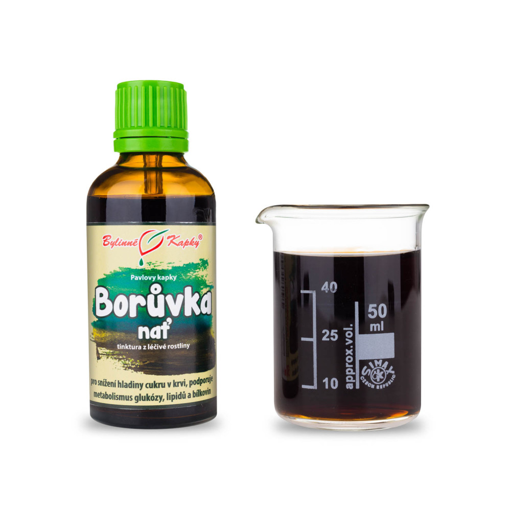 Borůvka nať tinktura 50 ml - Bylinné Kapky