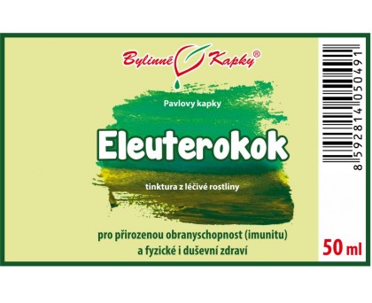 Eleuterokok tinktura( adaptogeny) 50 ml - Bylinné Kapky