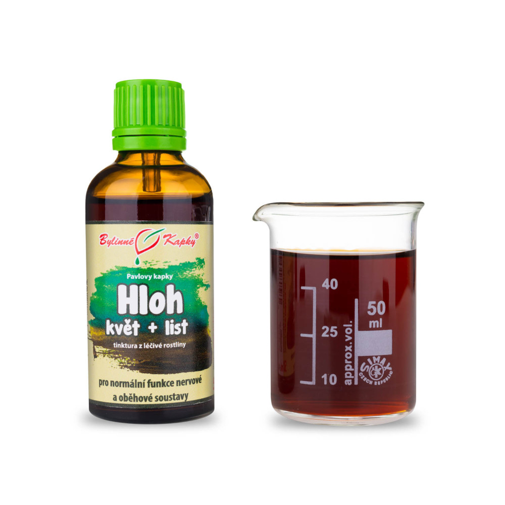 Hloh list + květ tinktura 50 ml - Bylinné Kapky