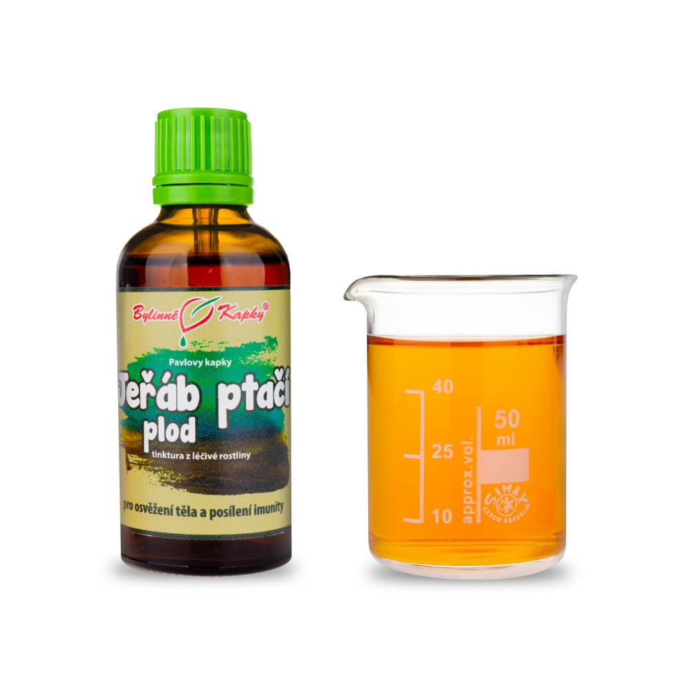 Jeřáb ptačí plod tinktura 50 ml - Bylinné Kapky