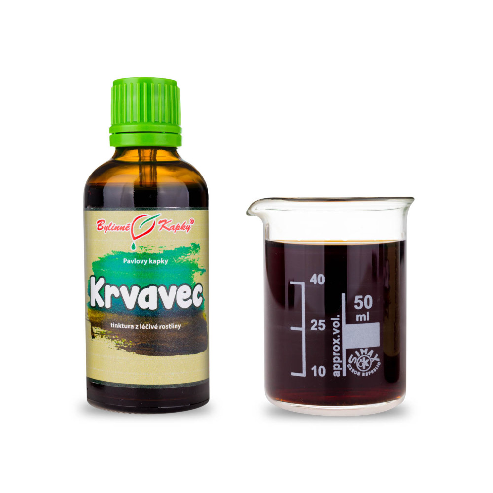 Krvavec tinktura 50 ml - Bylinné Kapky