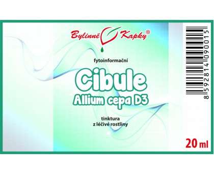 Cibule D3 (Allium Cepa) tinktura 20 ml - Bylinné Kapky