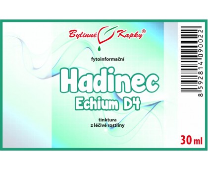 Hadinec D4 (Echium) tinktura 30 ml - Bylinné Kapky