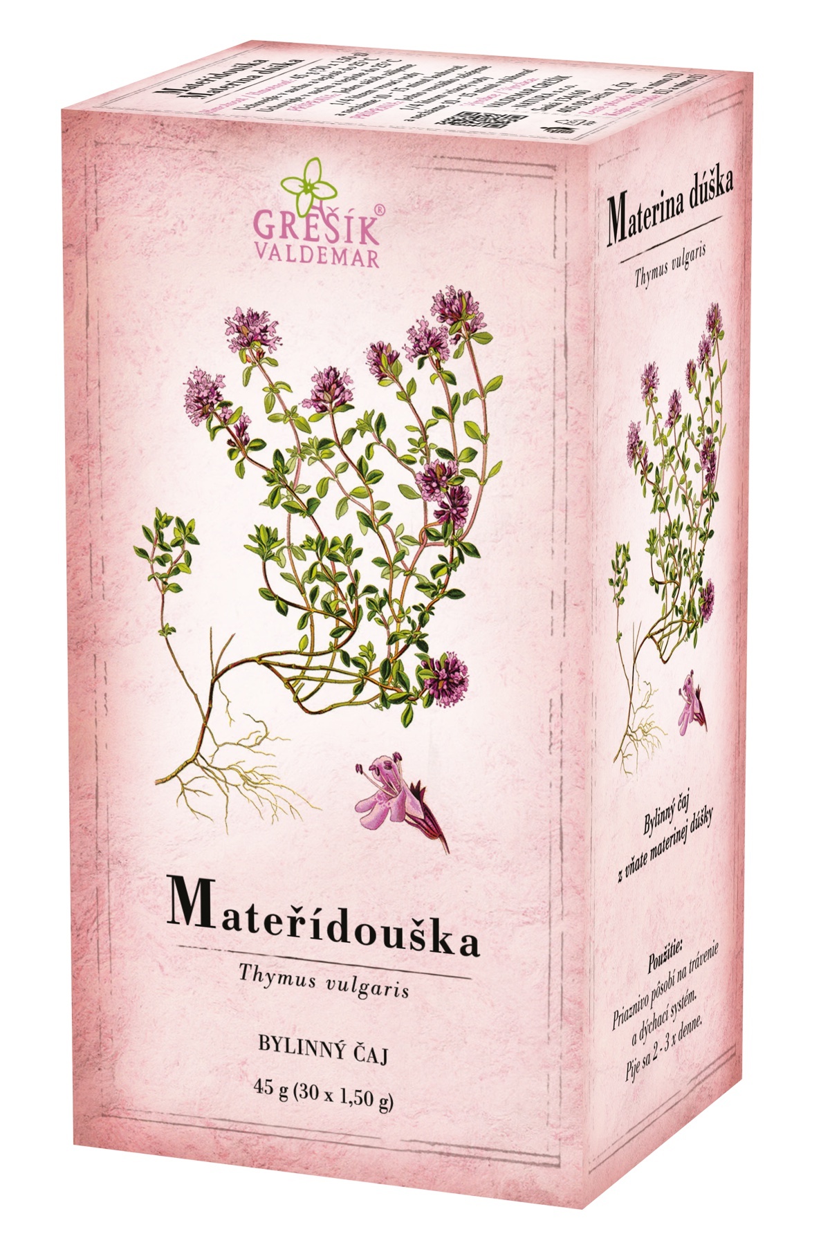 Mateřídouška - bylinný čaj porcovaný 30 x 1,5g - Grešík
