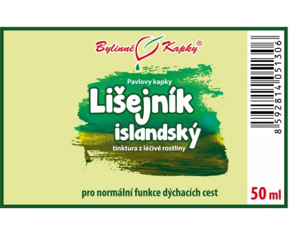 Lišejník islandský tinktura 50 ml - Bylinné Kapky