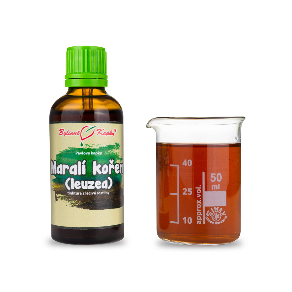 Maralí kořen (leuzea, parcha) tinktura 50 ml - Bylinné Kapky