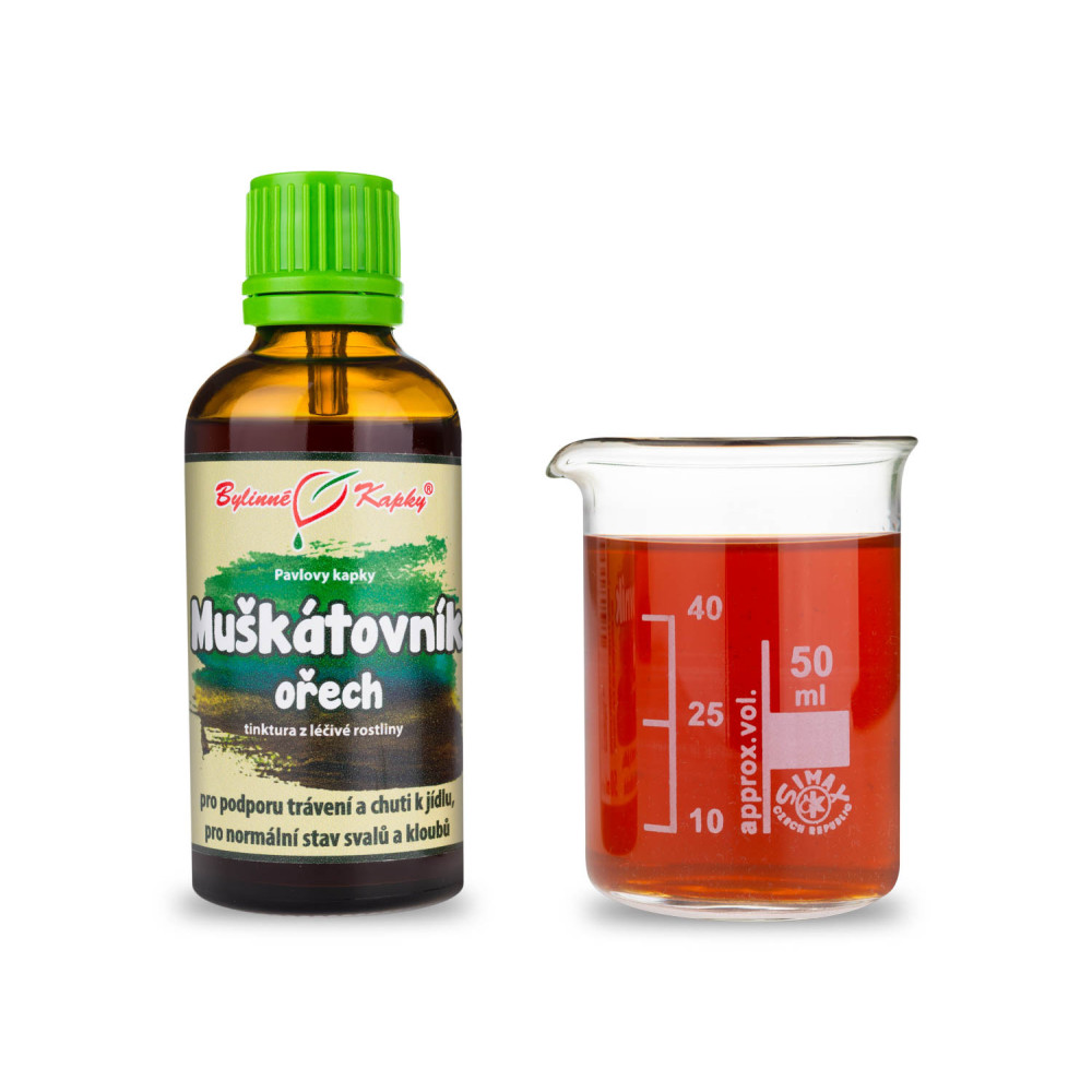 Muškátovník ořech tinktura 50 ml - Bylinné Kapky