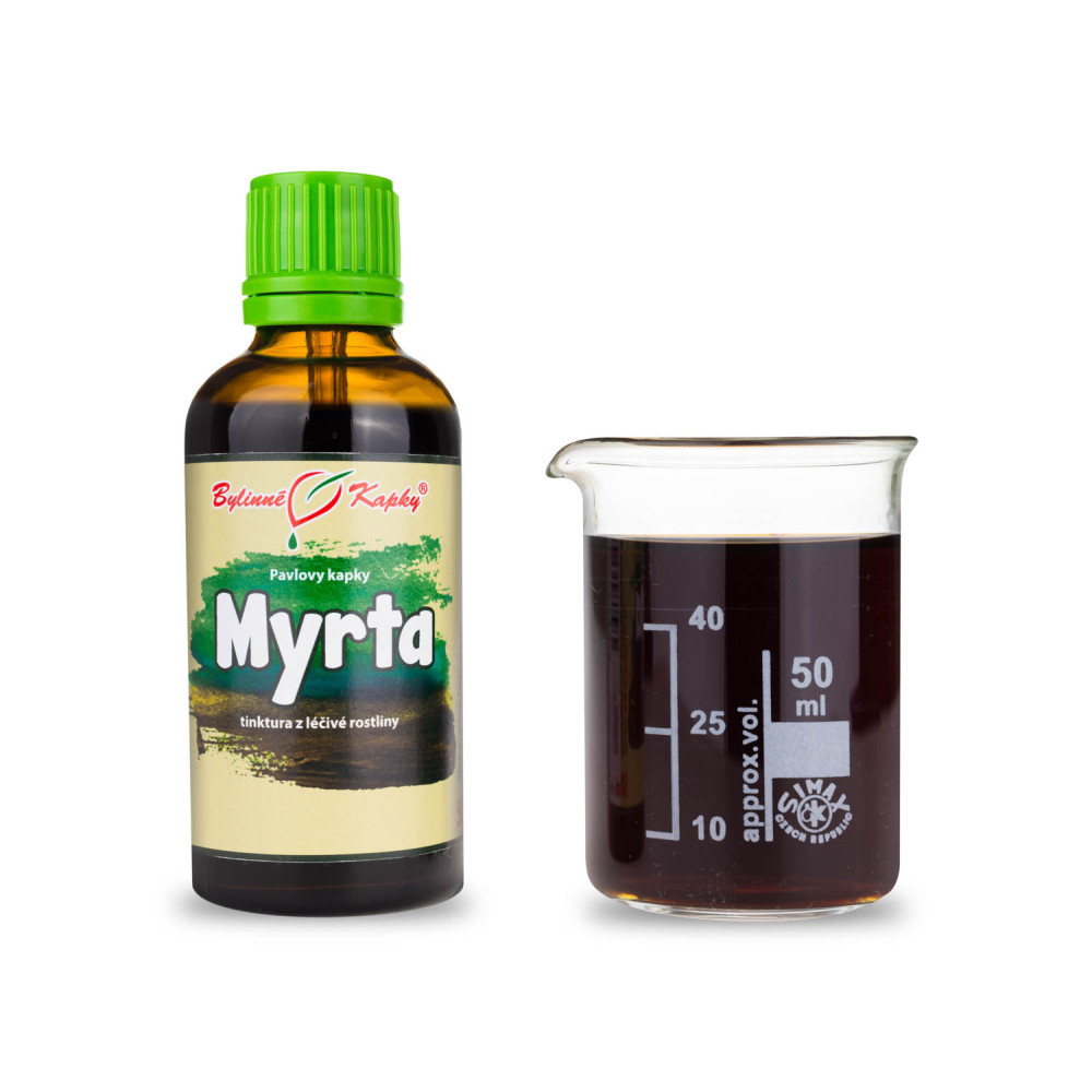 Myrta tinktura 50 ml - Bylinné Kapky