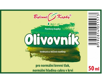 Olivovník tinktura 50 ml - Bylinné Kapky