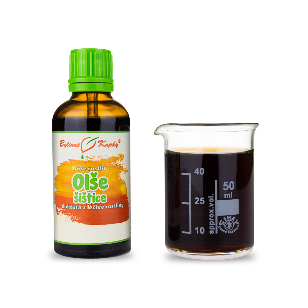 Olše šištice - Duše rostlin tinktura 50 ml - Bylinné Kapky