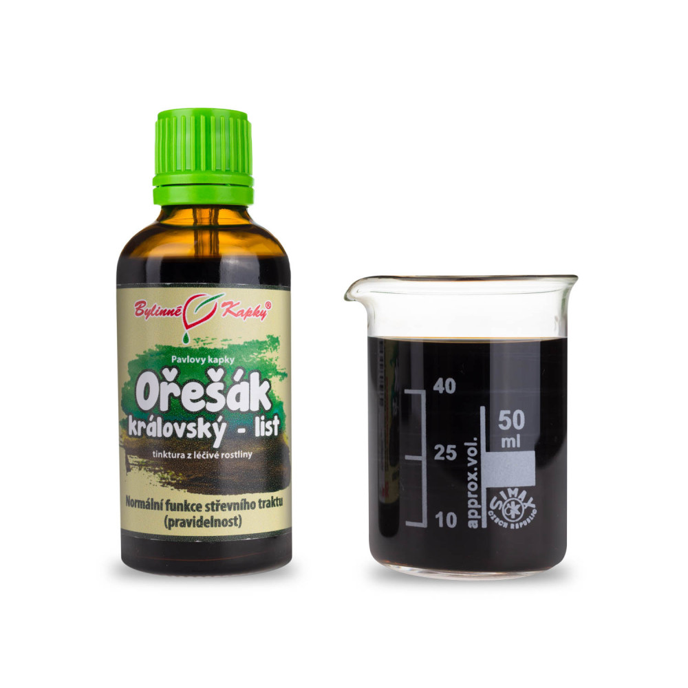 Ořešák královský (vlašský) list tinktura 50 ml - Bylinné Kapky