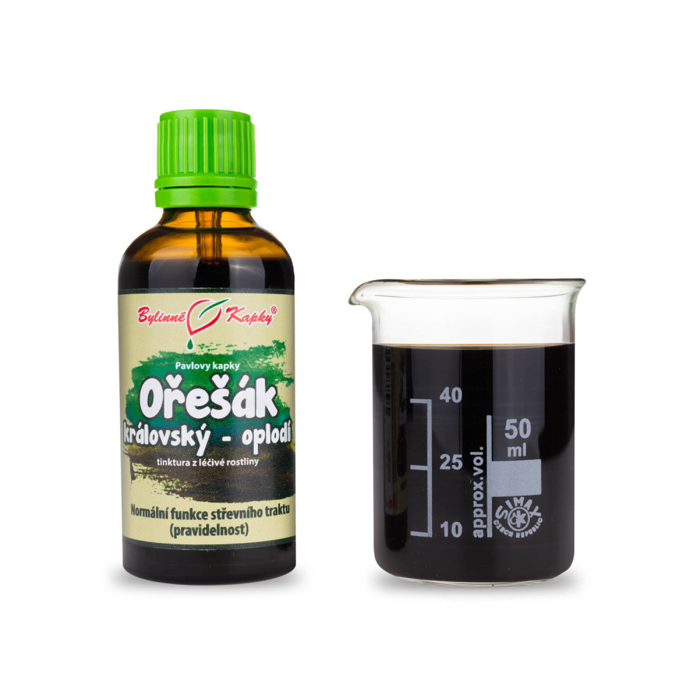Ořešák královský (vlašský) oplodí tinktura 50 ml - Bylinné Kapky