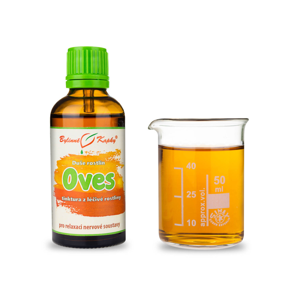 Oves mléčné obilky - Duše rostlin tinktura 50 ml - Bylinné Kapky