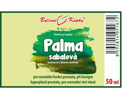 Palma sabalová (Serenoa repens) tinktura 50 ml - Bylinné Kapky