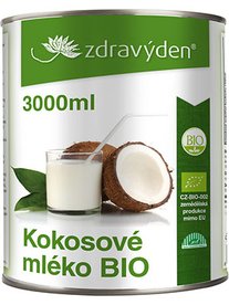 Kokosové mléko BIO 3000ml - Zdravý den
