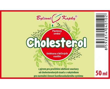 Cholesterol tinktura 50 ml - Bylinné Kapky