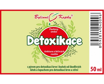 Detoxikace tinktura 50 ml - Bylinné Kapky