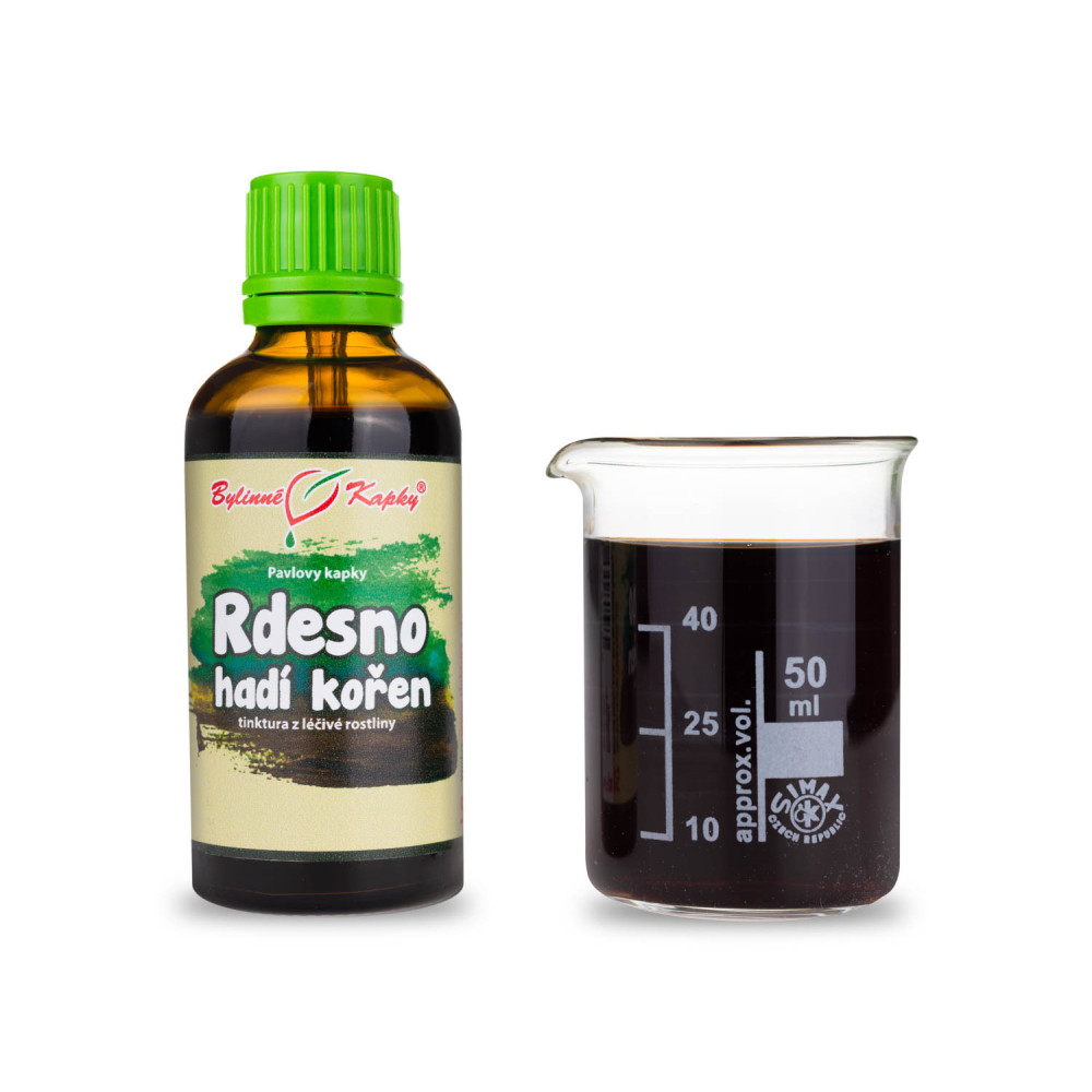 Rdesno hadí kořen tinktura 50 ml - Bylinné Kapky