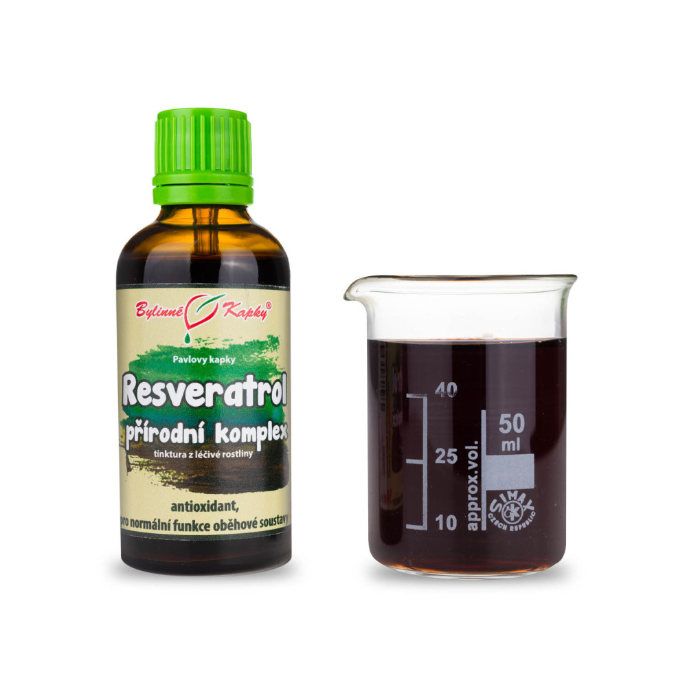 Resveratrol tinktura 50 ml - Bylinné Kapky
