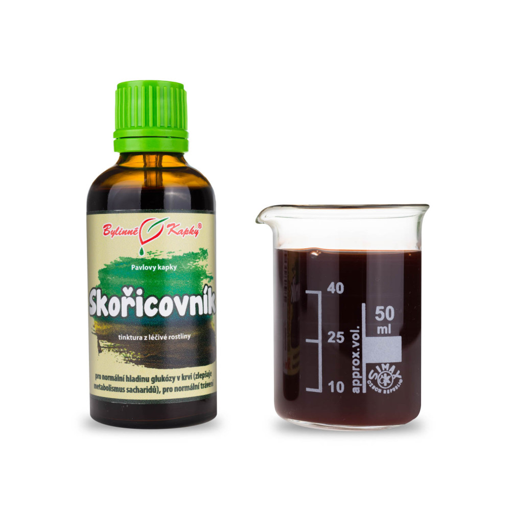 Skořicovník čínský (skořice)  tinktura 50 ml - Bylinné Kapky