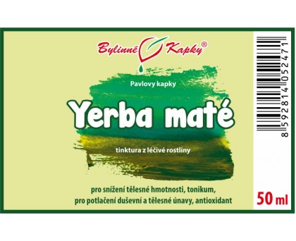 Yerba maté tinktura 50 ml - Bylinné Kapky