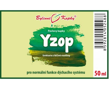 Yzop tinktura 50 ml - Bylinné Kapky