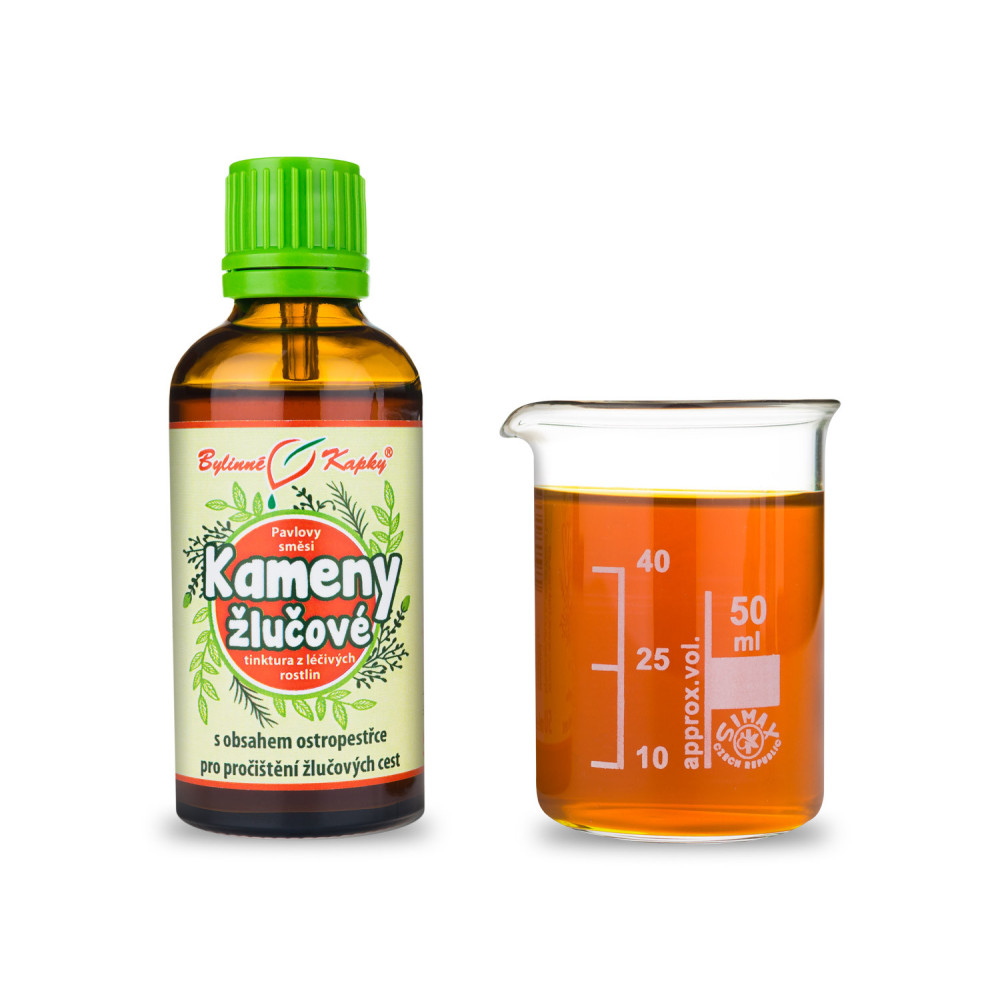 Kameny žlučové tinktura 50 ml - Bylinné Kapky