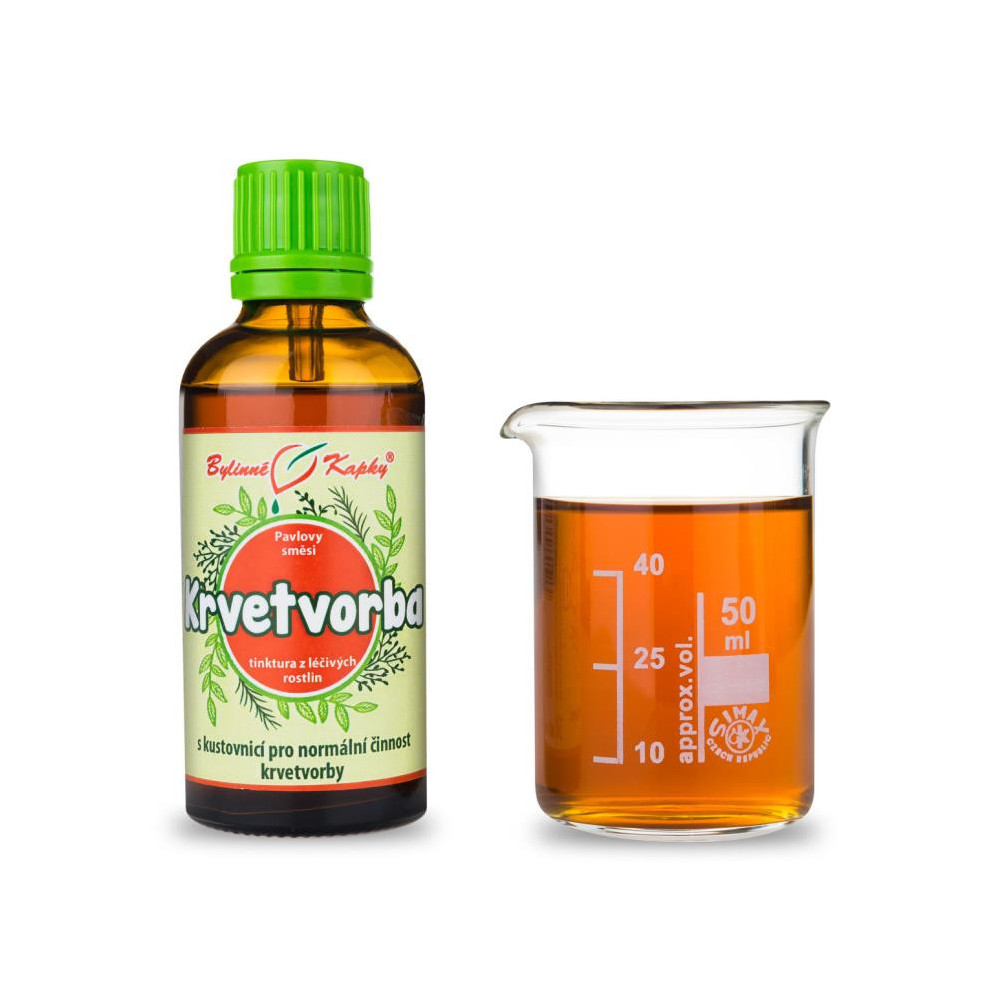 Krvetvorba tinktura 50 ml - Bylinné Kapky