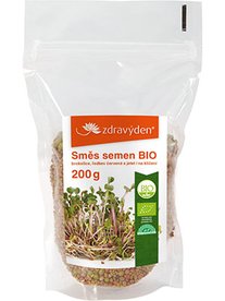 Směs semen na klíčení 2 BIO - brokolice, ředkev růžová, jetel 200g- Zdravý den