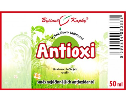 Antioxi (antioxidant) tinktura 50 ml - Bylinné Kapky