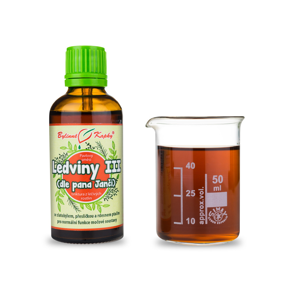 Ledviny III tinktura 50 ml - Bylinné Kapky