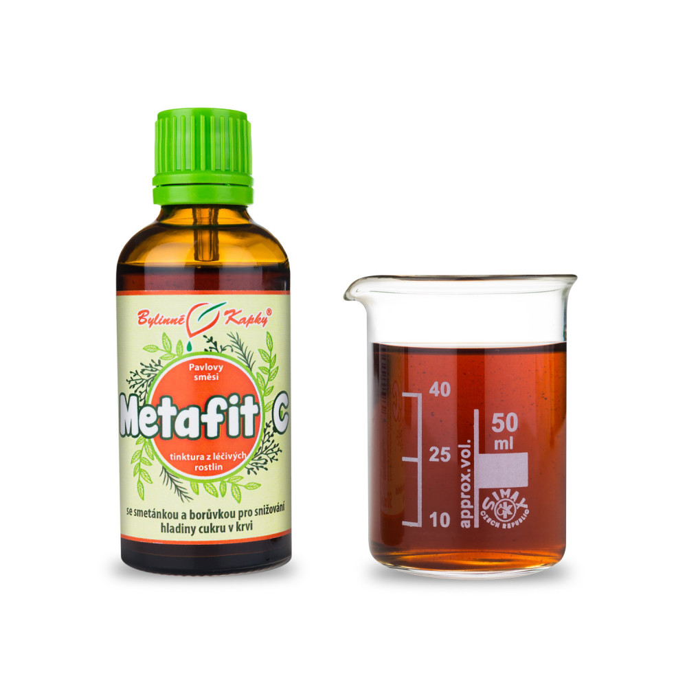 Metafit C (cukrovka) tinktura 50 ml - Bylinné Kapky